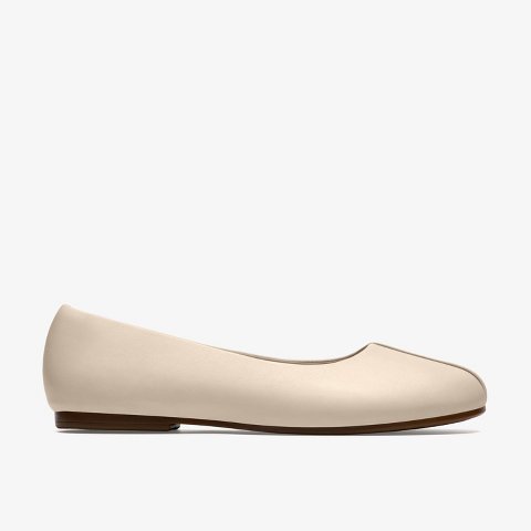 Обувь Clarks Womens Livia Lily Cream Leather Shoes 8 Medium