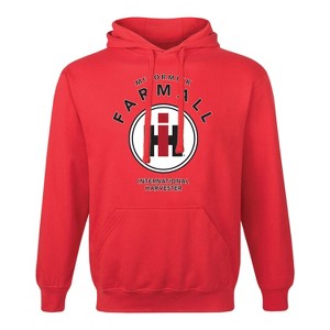 Men's - Case IH - Mccormick Farmall Circle IH Logo Adult Graphic Fleece Pullover Hoodie - 1 of 4
