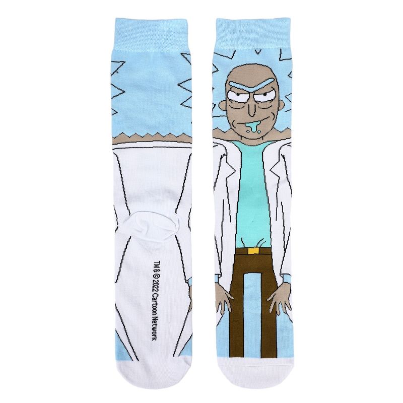 Rick And Morty Rick Animigos Casual 360 Crew Socks for Men, 2 of 4