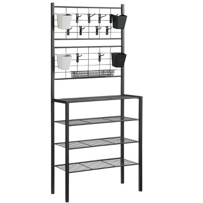 Proman Products Handyman Garage 4-Tier Storage Shelf Rack with Accessories for Garage, Kitchen, Home, Bathroom, 30.5" W x 12" D x 66" H