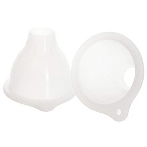 Impresa 2 Pack Funnel for Squeeze Bottles- Wide Funnel Opening - BPA Free - 3.25 Top Diameter 1.25  - 1 of 4
