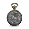 Black Bow Jewelry Charles Hubert 2-tone Antique Finish Train Pocket Watch - 3 of 4