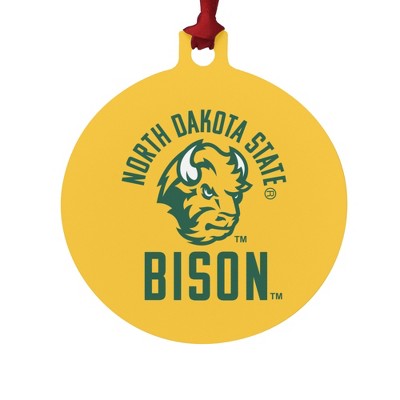 North Dakota State Bison Secondary Aluminum Holiday Christmas Tree Ornament
