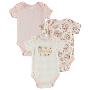 Kyle & Deena Baby Girl bodysuit With Slogan Callout - 1 of 3