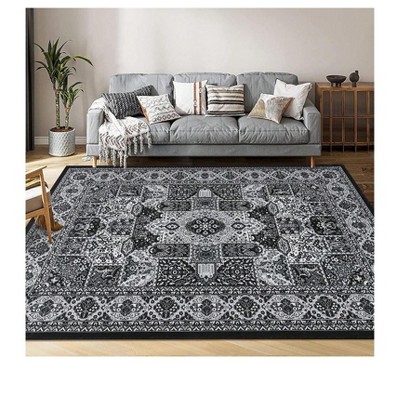 Garvee Washable  Area Rug For Living Room, Large Dining Room Rug Floor Carpet, Non-Shedding Vintage Rugs, Low Pile Non-Slip Rug