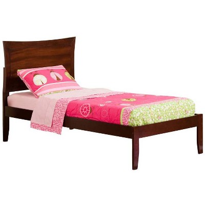 Atlantic Furniture Metro Twin XL Open Foot Antique Walnut