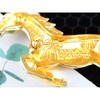 Alilang Gold Tone Galloping Horse Brooch Pin with Rhinestone Eye Accents - Gold - 4 of 4