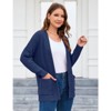 Coolmee Women's Open Front Cardigan Sweaters Fall Fashion Cable Knit Chunky Winter Clothing Outerwear Coats - 3 of 4
