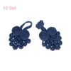 Unique Bargains Nylon Tang Suit Dress Sweater Handmade Sewing Fasteners Knot Closure Buttons 10 Sets - 3 of 4