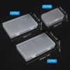 Unique Bargains Plastic Bead Art Craft Jewelry Storage Rectangle Boxes Clear 16 Pcs 3.3" x 2.2" x 1" - 2 of 4