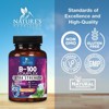 Vitamin B Complex Vitamin B Supplement - B-Complex Vitamins with B12, B6, B9 - 60 Capsules By Nature's Nutrition - 3 of 4