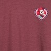 Women's - Disney - Mickey & Friends Lightweight French Terry Wide Neck Long Sleeve Graphic Shirt - 2 of 4