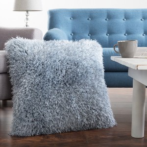 Hastings Home 24" Oversized Square Floor Pillow – Blue - 1 of 4