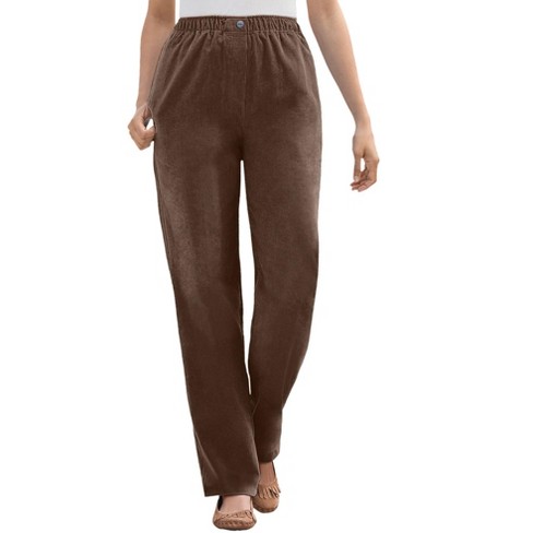 Woman Within Women's Plus Size Tall 7-Day Corduroy Straight-Leg Pant - image 1 of 4