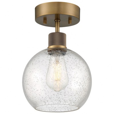 Access Lighting Port Nine 1 - Light Flush Mount in  Antique Brushed Brass