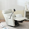 Power Swivel Recliner Chair with 270° Rotation, Rocking Function and USB Charging Port - 3 of 4