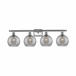 Athens Deco Swirl - 4 Light Bath Vanity In Industrial Style-11.25 Inches Tall and 36 Inches Wide - 1 of 1