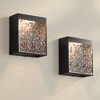 Possini Euro Design Possini Euro Sofia 8 1/2"H Black and Glass LED Wall Sconce Set of 2 - 2 of 4