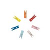 JAM Paper Wood Clip Small Wood Clothespins Assorted Colors 40/Pack (230734407) - image 3 of 4