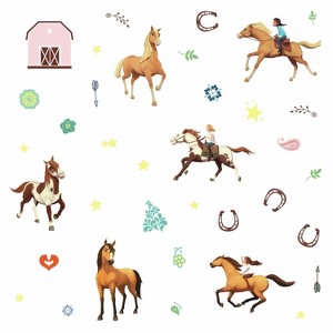 Spirit Riding Free Peel and Stick Kids' Wall Decals - RoomMates: Vinyl Wall Stickers, Multicolor, 36 Pieces, Self-Adhesive - 1 of 4