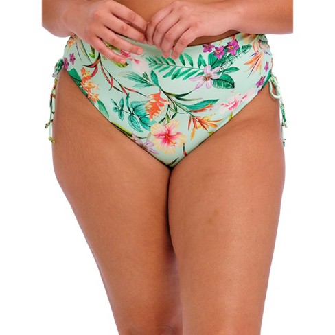 Women's Ruffle Side-tie Adjustable Coverage Bikini Bottom - Wild