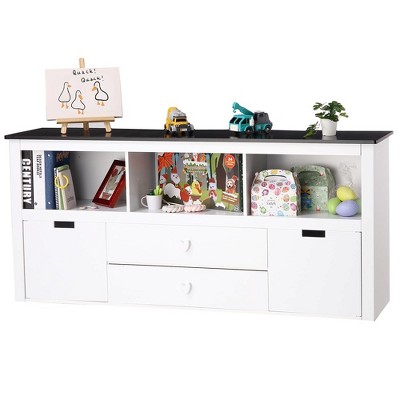 Kids Toy Storage Organizer,Toy Storage Cabinet with Bookshelf