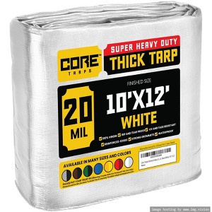 Core Tarps Heavy Duty 20 Mil Tarp Cover, UV Resistant, Rip Proof for Roof, Camping, Patio, Pool, Boat - 1 of 4