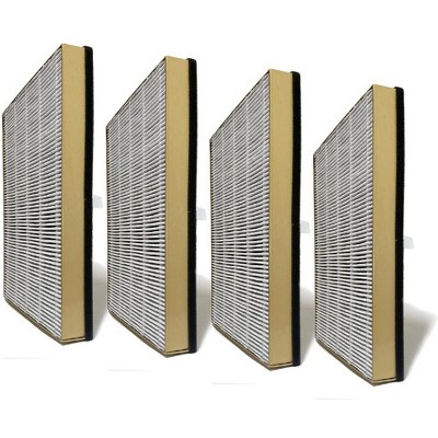 Nispira True HEPA Replacement Filter for Air Purifier, Compatible with TaoTronics TT-AP002, 4 Packs
