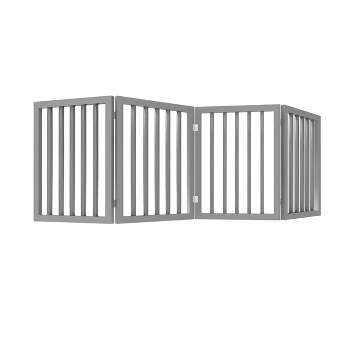 Pet Adobe Indoor Pet Gate - Folding Dog Gate for Stairs or Doorways - Freestanding Pet Fence for Cats and Dogs