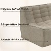 Lazy Floor Sofa Couch,82.68" Bean Bag Chair,Fireside Chair,3 Seater Couch, Corner Relax Sofa Couch for Apartment,No Assembly Needed - 4 of 4