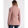 INSPIRE CHIC Women's Work Office Winter Overcoat Single Breasted Point Collar Pea Coat - 4 of 4