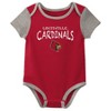 NCAA Louisville Cardinals Infant Boys' 3pk Bodysuit - 4 of 4