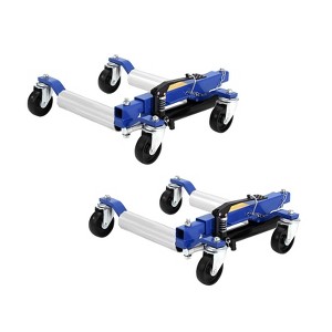 Car Wheel Jack 2 Pcs Set, Removable Car Dolly Jack Set, 1500 Lbs Lifting Capacity Hydraulic Vehicle Alignment Jack - 1 of 4