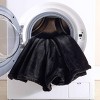50"x60" Faux Fur Solid Reversible Throw Blanket Black - City Scene: Luxurious, Lightweight, Machine Washable - 3 of 4