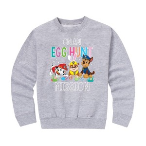 Boys' - Paw Patrol - Paw Patrol Easter Graphic Long Sleeve Fleece Sweatshirt - 1 of 4