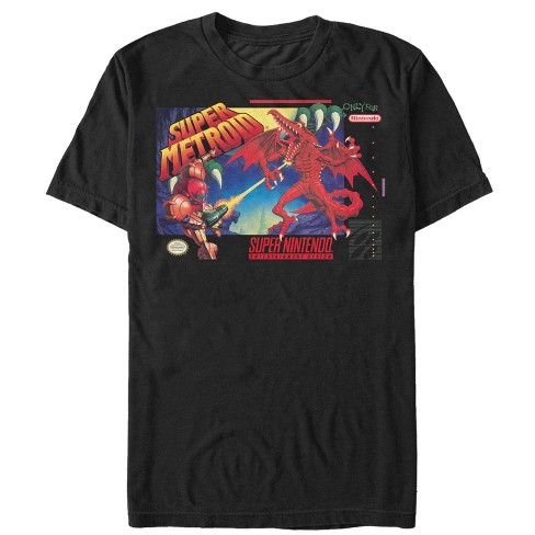 Men's Nintendo Super Metroid Box Art T-shirt : Target