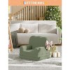 Kids Couch, 2-in-1 Convertible Toddler Sofa Chair, Fold Out Lounger Bed, Soft Teddy Fleece for Playroom, Nursery, Birthday Gift - 2 of 4