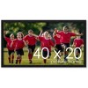 PosterPalooza | Panoramic Simple Black Picture Frame - UV Acrylic, Foam Board Backing, Hanging Hardware - 2 of 4