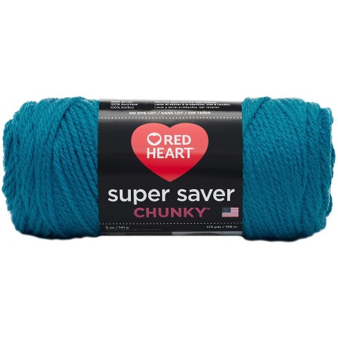 Red Heart Super Saver Pool Yarn - 3 Pack of 198g/7oz - Acrylic - 4 Medium  (Worsted) - 364 Yards - Knitting/Crochet