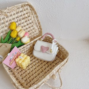MyKids-USA Children Girl Fashion Heart Pattern Mini One-Shoulder Bags Accessories - 1 of 4
