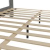 Bed Frame with Velvet Tufted Headboard, Wooden Slats Support Modern Platform Bed for Kids, Girls, Boys, No Spring Box Required (Beige) - 3 of 4