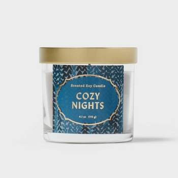 4.1oz Lidded Glass Jar Candle Cozy Nights - Opalhouse™