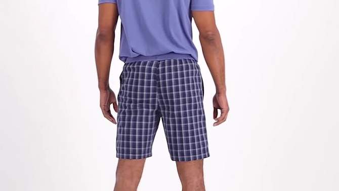 Hanes Premium Men&#39;s Shorts Pajama Set - Blue XXL, 2 of 7, play video