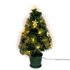 Kurt S. Adler 24“ Pre-Lit Fiber Optic Potted Tree - 3 of 4