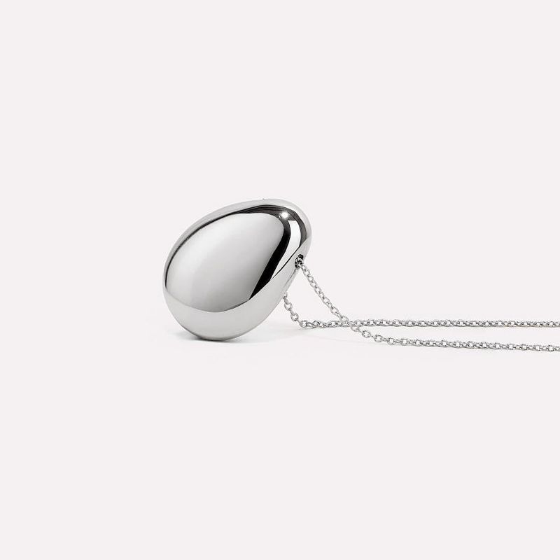 Ana Luisa - Silver Pendant Necklace  - Pebble Silver, 5 of 6