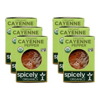 Spicely Organics - Organic Cayenne Pepper - Case of 6/.45 oz