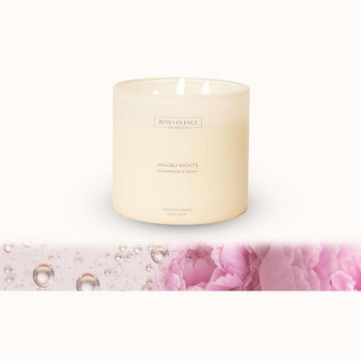 Benevolence LA Malibu Nights Scented Candle 15oz 50-Hour Burn