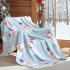 Lomsoe Christmas Flannel Blanket, Soft Blanket, Cozy Lightweight Throw Blanket for Couch Bed Sofa. - 2 of 4