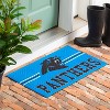 Evergreen NFL Carolina Panthers Embossed Mat Cross Hatch Indoor and Outdoor Doormat - 2 of 3