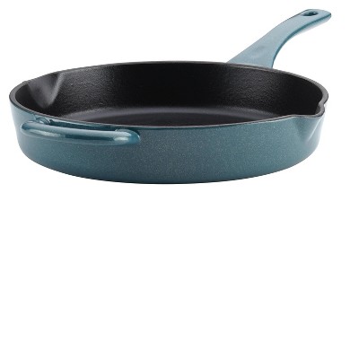 Ayesha Curry 10" Cast Iron Enamel Skillet with Pour Spouts